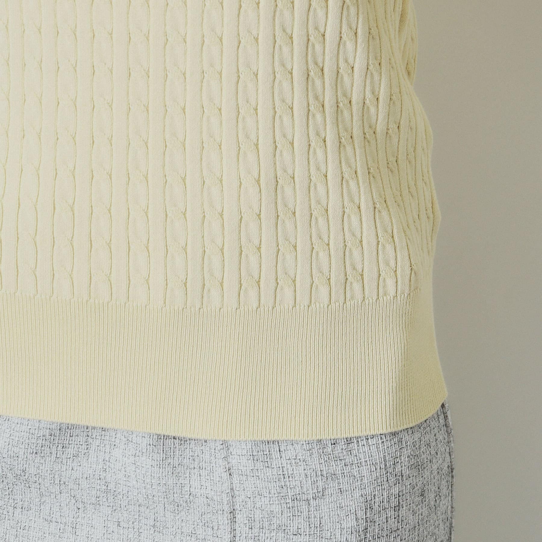 index index knit with cable gold motif [machine washable]