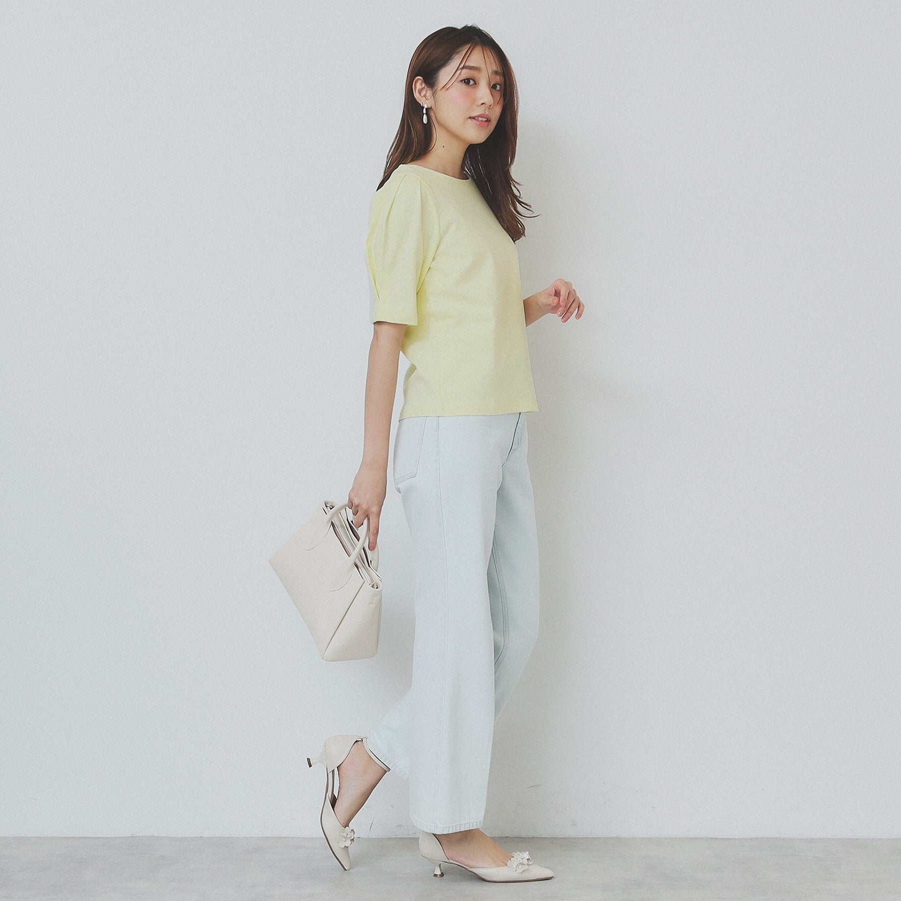 インデックス index コットンスムースタックスリーブトップス【洗濯機可・UVケア・接触冷感】 （ブラウン(844)） ブラウン(844)