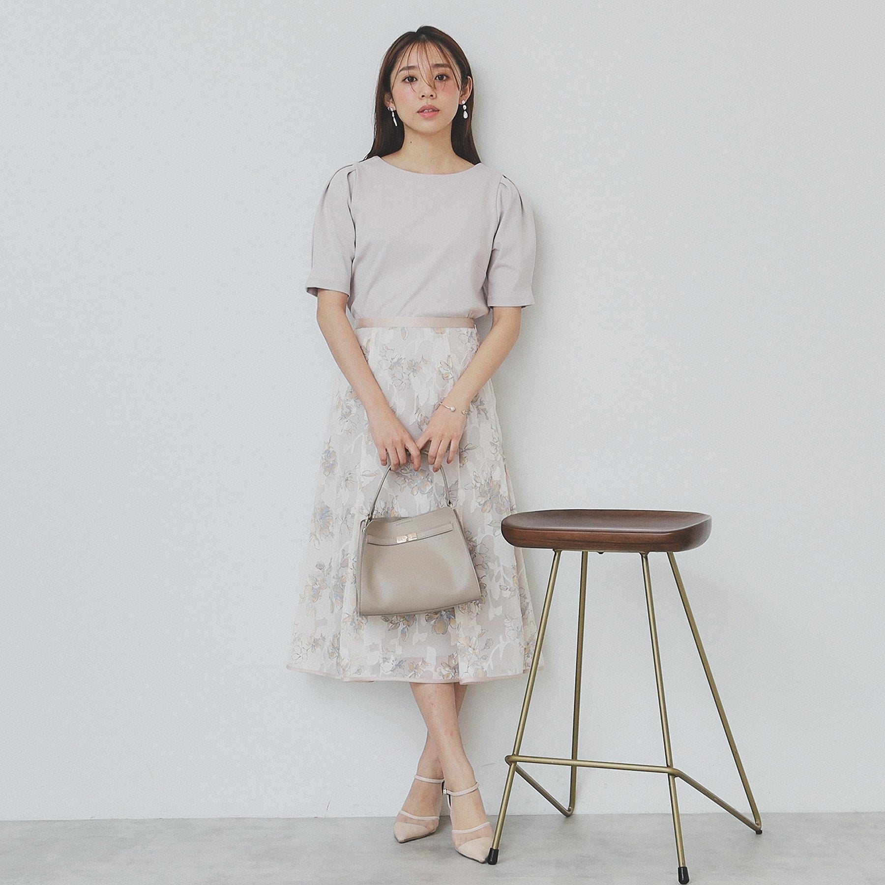 インデックス index コットンスムースタックスリーブトップス【洗濯機可・UVケア・接触冷感】 （ブラウン(844)） ブラウン(844)