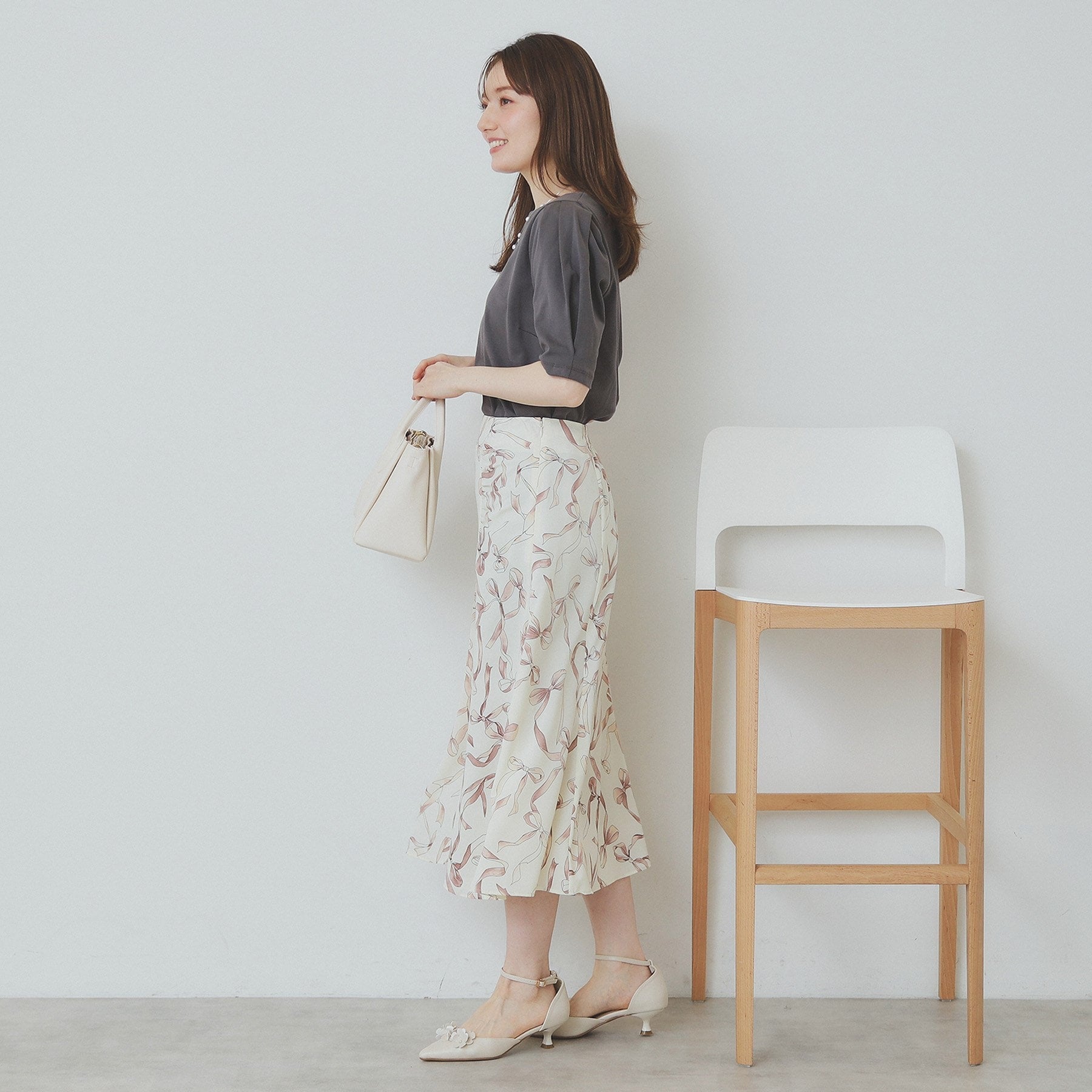 インデックス index コットンスムースタックスリーブトップス【洗濯機可・UVケア・接触冷感】 （ブラウン(844)） ブラウン(844)