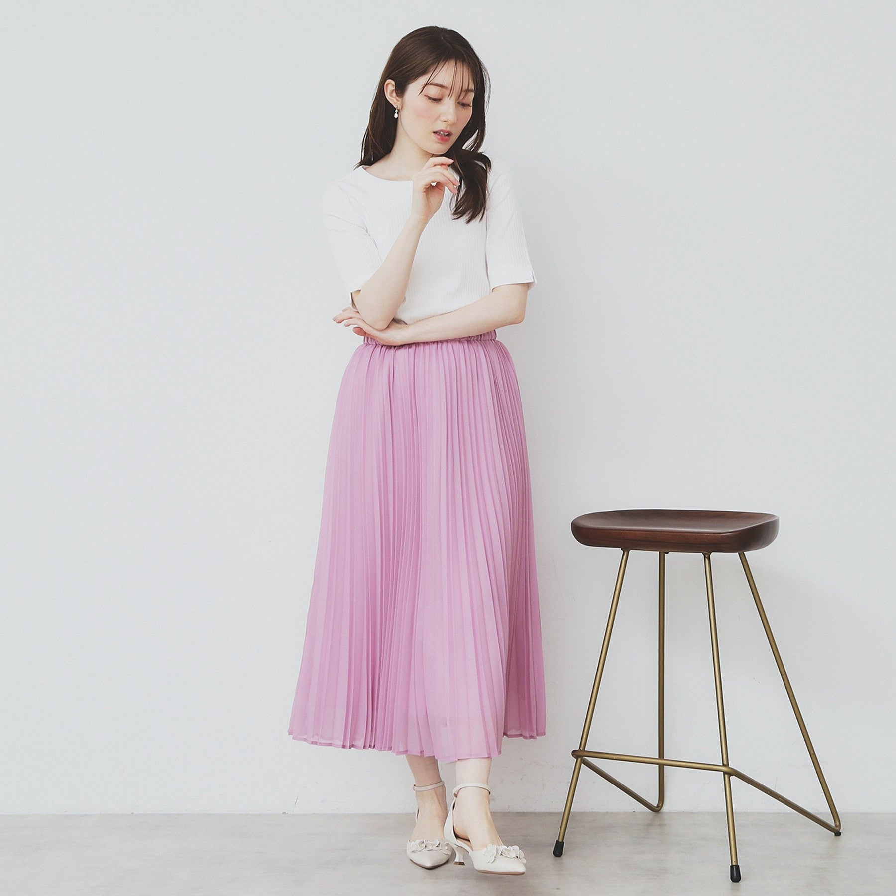 インデックス index 《7color/XS-LLsize》ボートネックリブトップス【UV/洗濯機洗い可】 （チャコールグレー(014)） チャコールグレー(014)