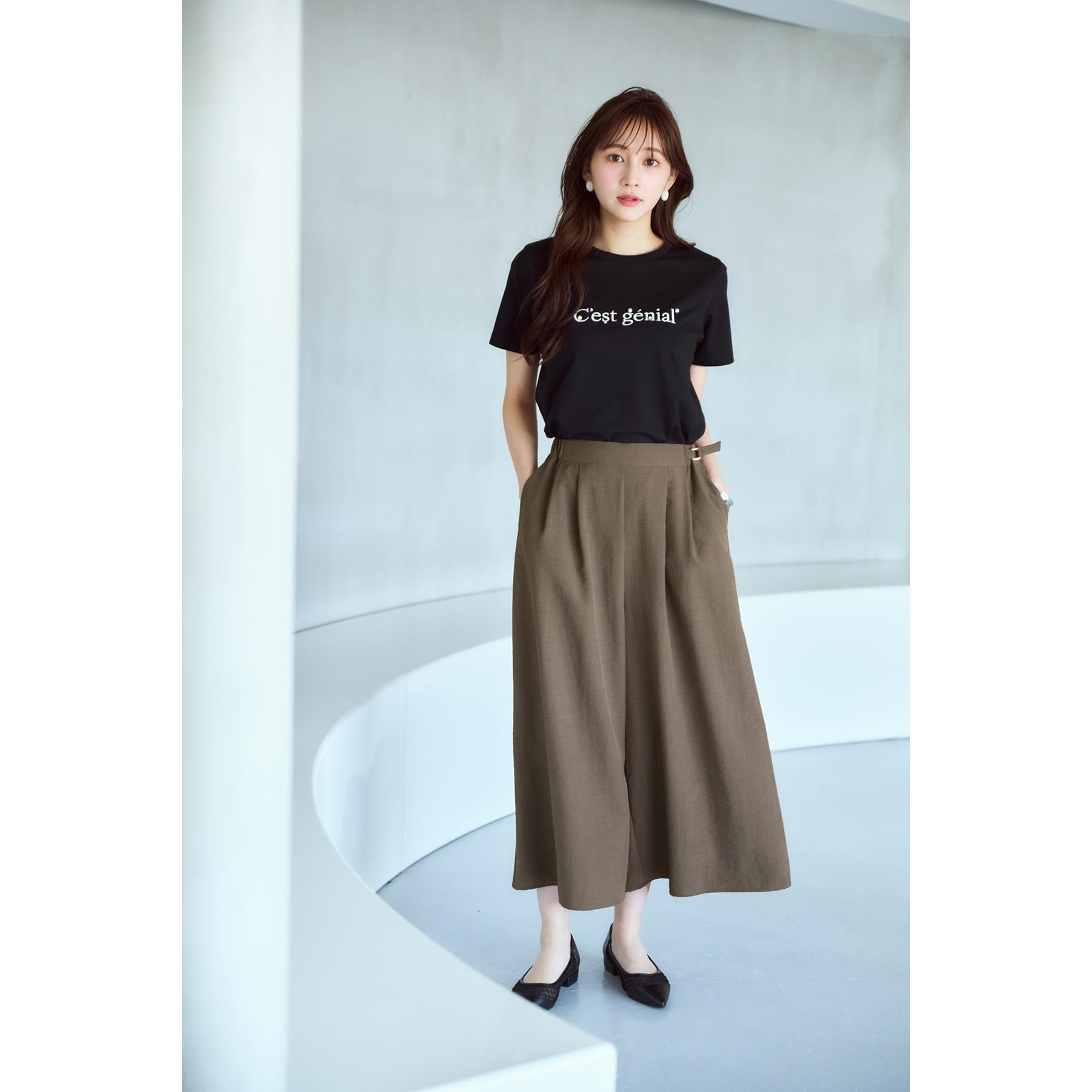 インデックス index 刺繍ロゴパール調Tシャツ【洗濯機可・汗ジミ防止・吸水速乾・接触冷感・UVケア】 （オフホワイト(003)） オフホワイト(003)