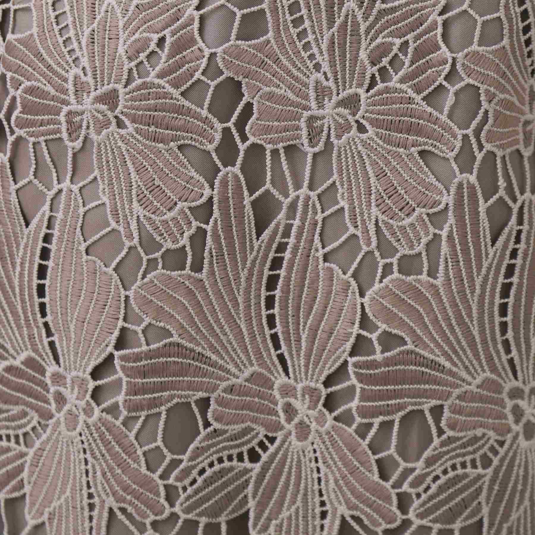 インデックス index 《S-3Lサイズ》バイカラーレースタイトスカート【洗濯機洗い可】 （モカブラウン(042)） モカブラウン(042)