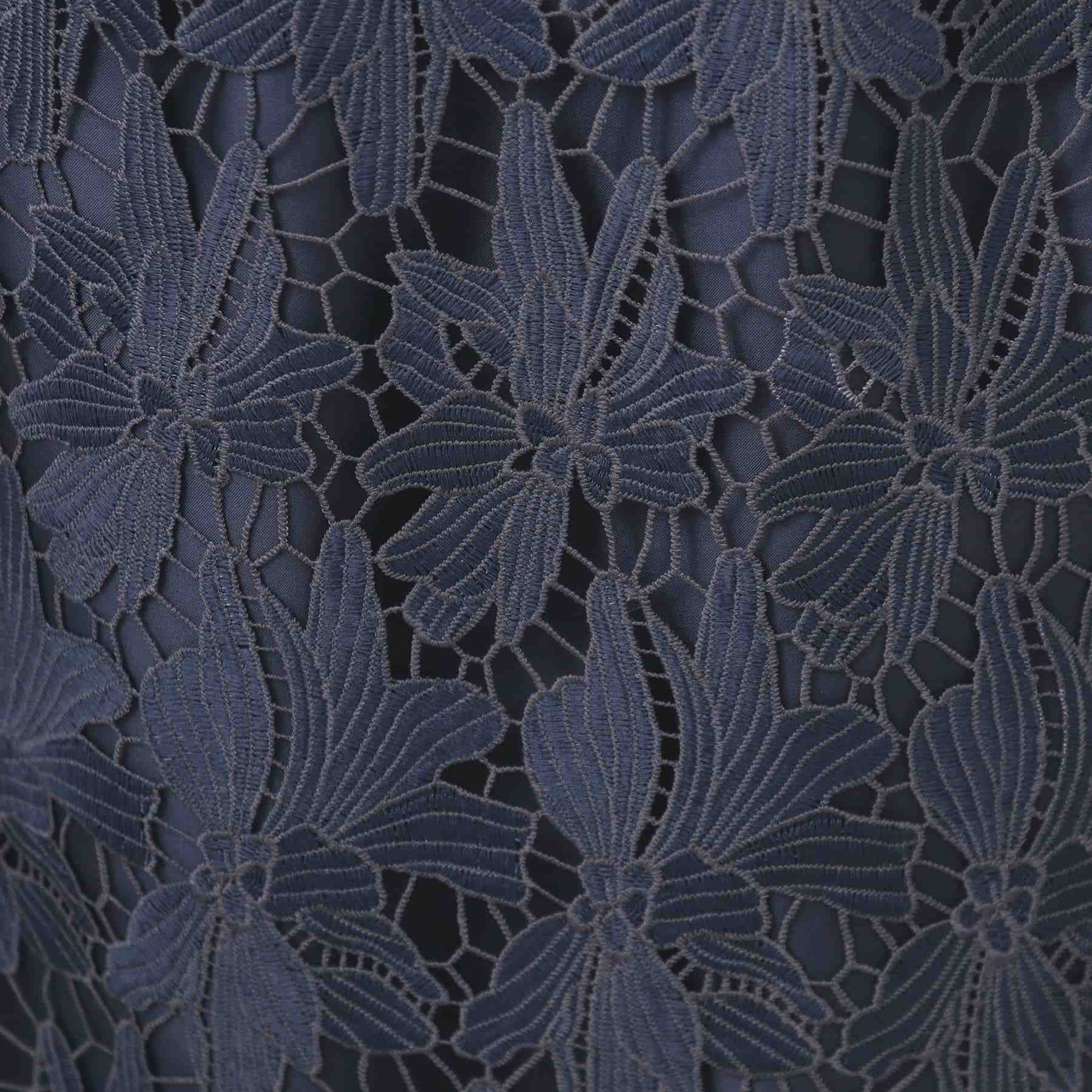 インデックス index 《S-3Lサイズ》バイカラーレースタイトスカート【洗濯機洗い可】 （モカブラウン(042)） モカブラウン(042)