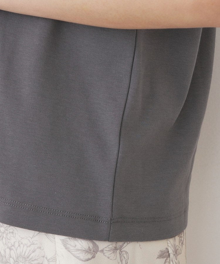 インデックス index C100ペタルフロッキーロゴTシャツ【洗濯機可・接触冷感・UVケア】 （チャコールグレー(014)） チャコールグレー(014)