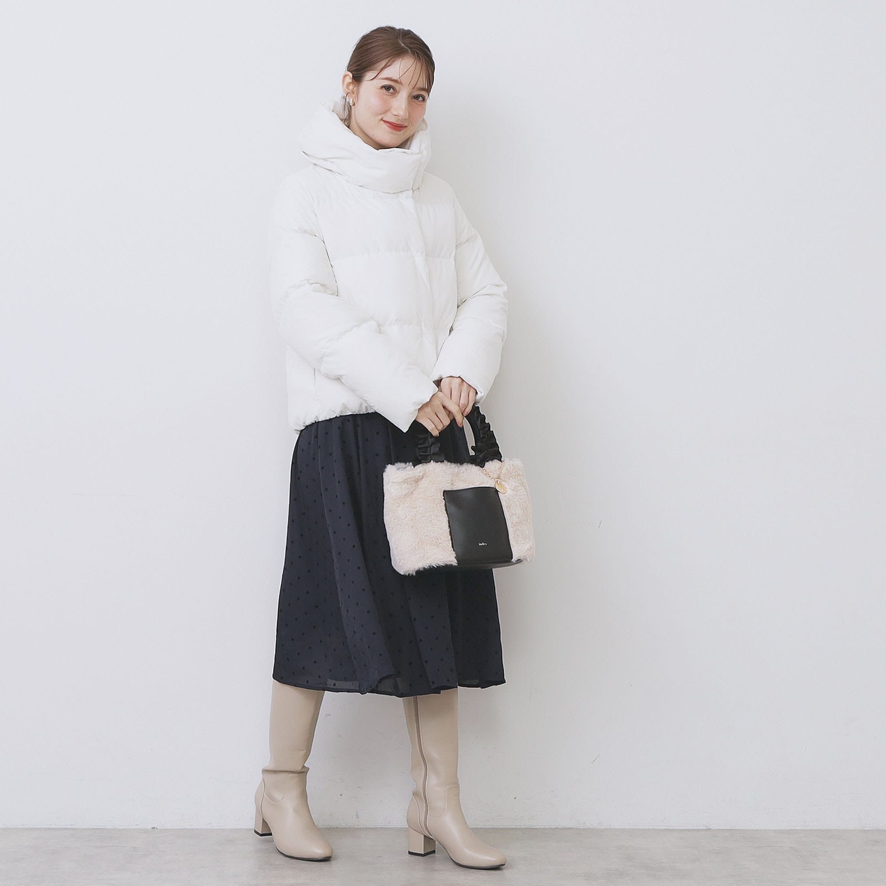 インデックス index KAWADAダウンショートコート【撥水/洗える/静電気防止裏地】《XS～LL》 （ブラウン(044)） ブラウン(044)