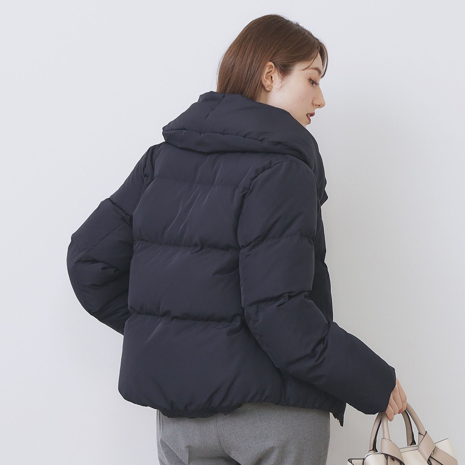 インデックス index KAWADAダウンショートコート【撥水/洗える/静電気防止裏地】《XS～LL》 （ブラウン(044)） ブラウン(044)