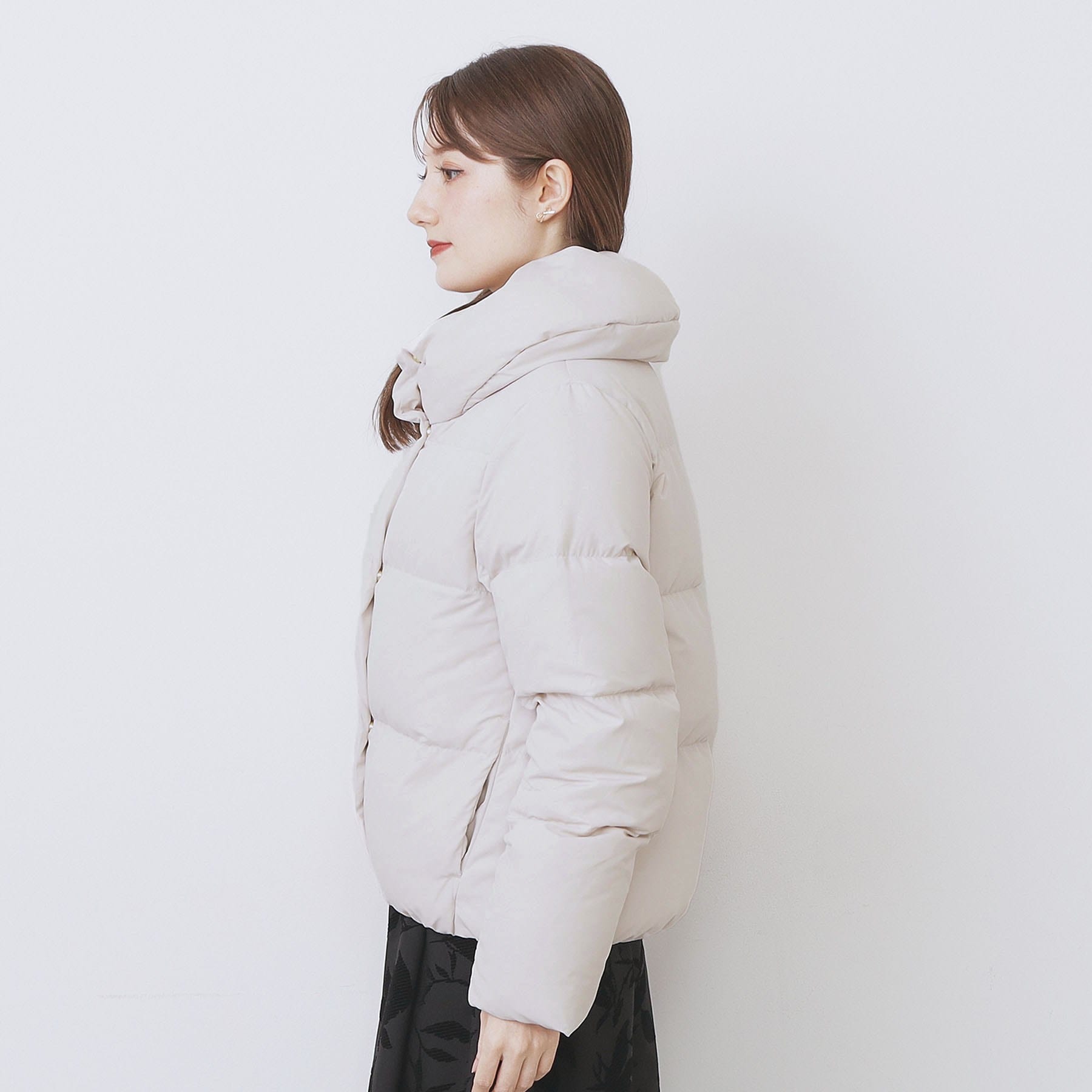 インデックス index KAWADAダウンショートコート【撥水/洗える/静電気防止裏地】《XS～LL》 （ブラウン(044)） ブラウン(044)