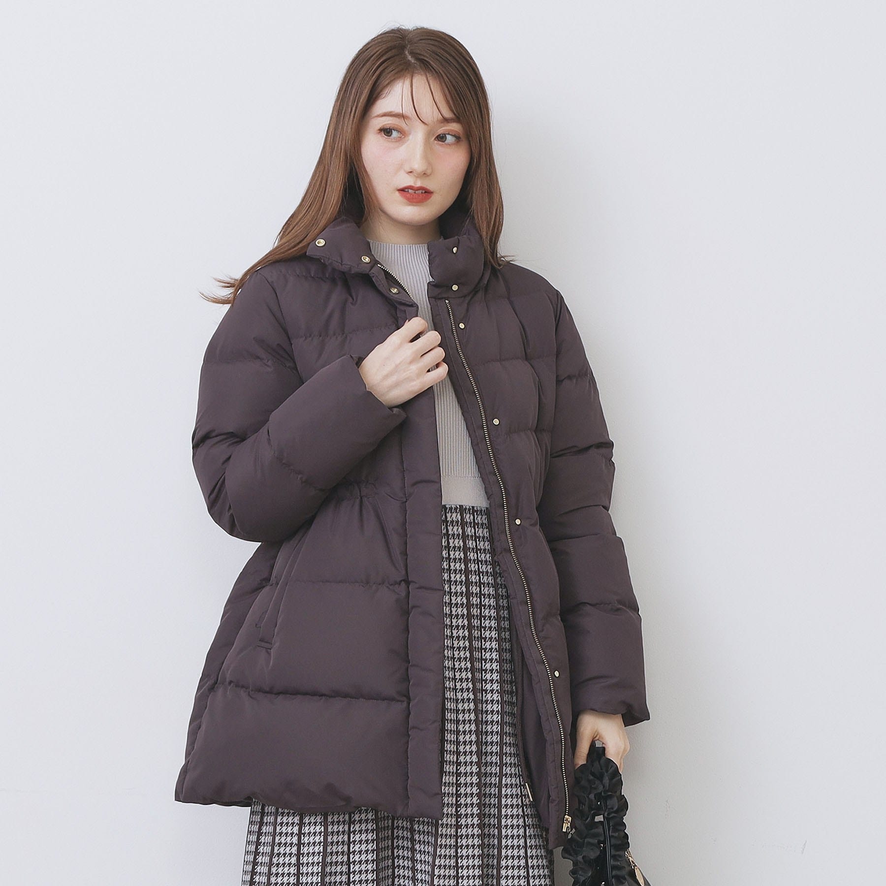 インデックス index KAWADAダウンドロストミドルコート【撥水/洗える/2WAY/静電気防止裏地】 （アイボリー(804)） アイボリー(804)