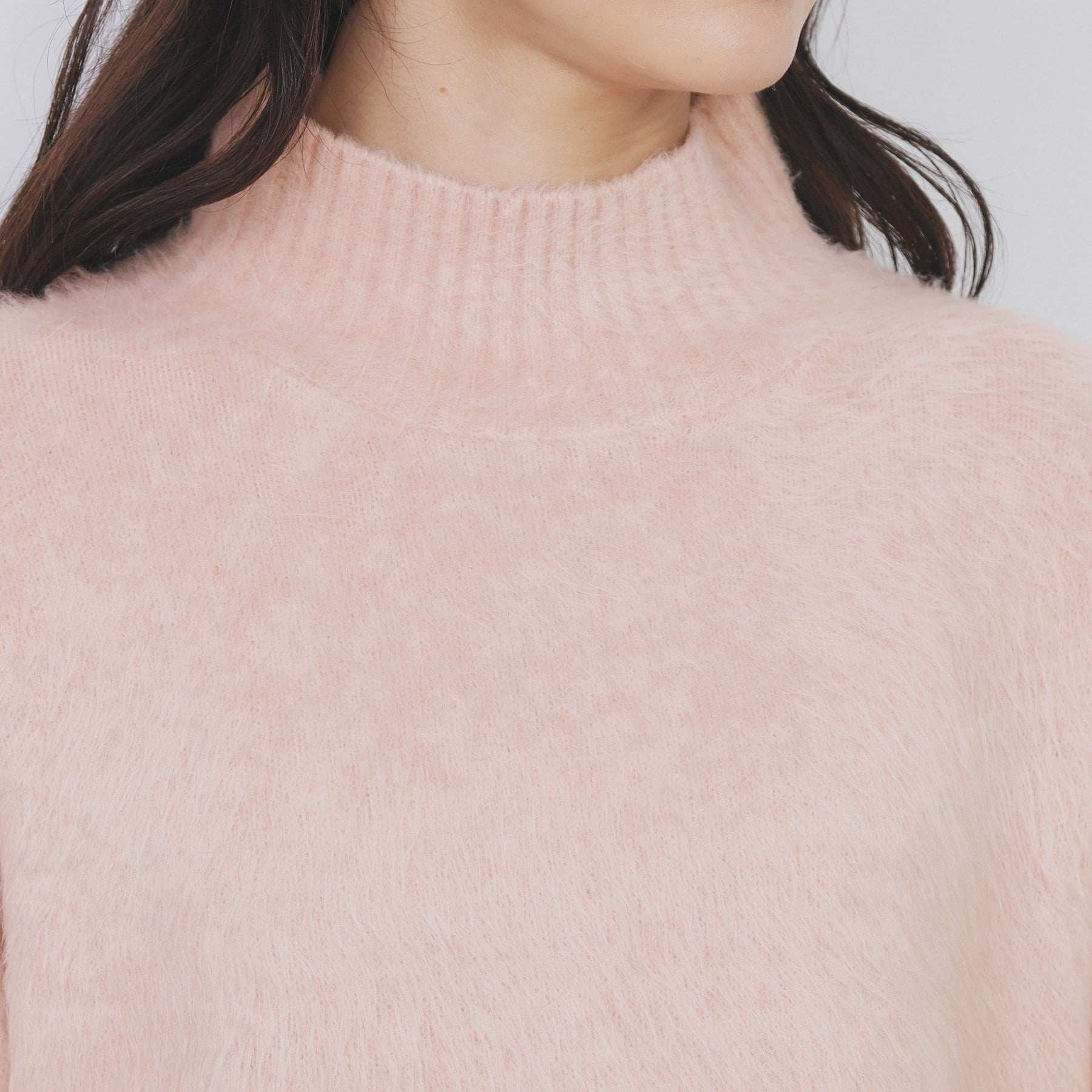 インデックス index ブライトフェザーハイネックパフニット【洗濯機可】 （グリーン(025)） グリーン(025)