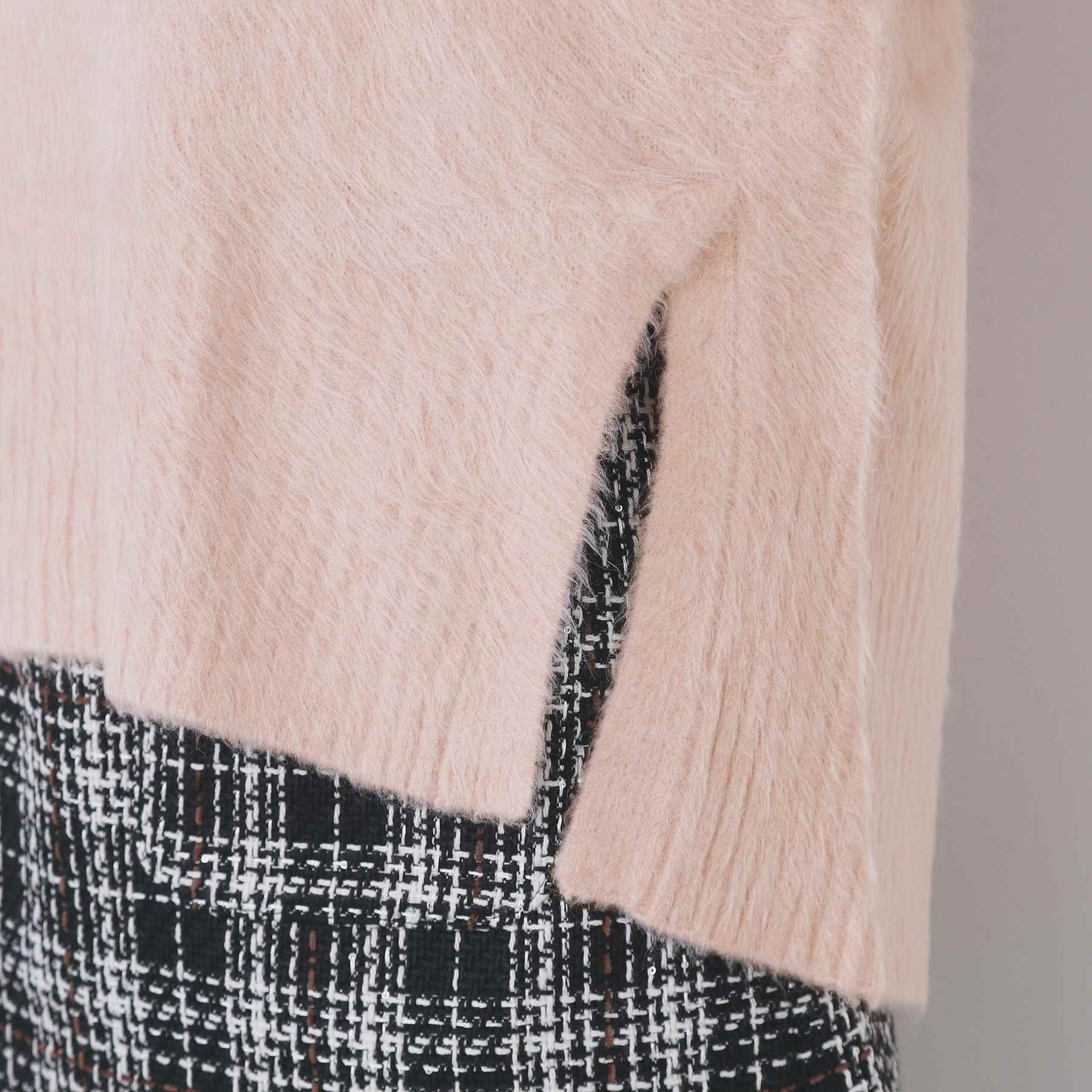 インデックス index ブライトフェザーハイネックパフニット【洗濯機可】 （グリーン(025)） グリーン(025)