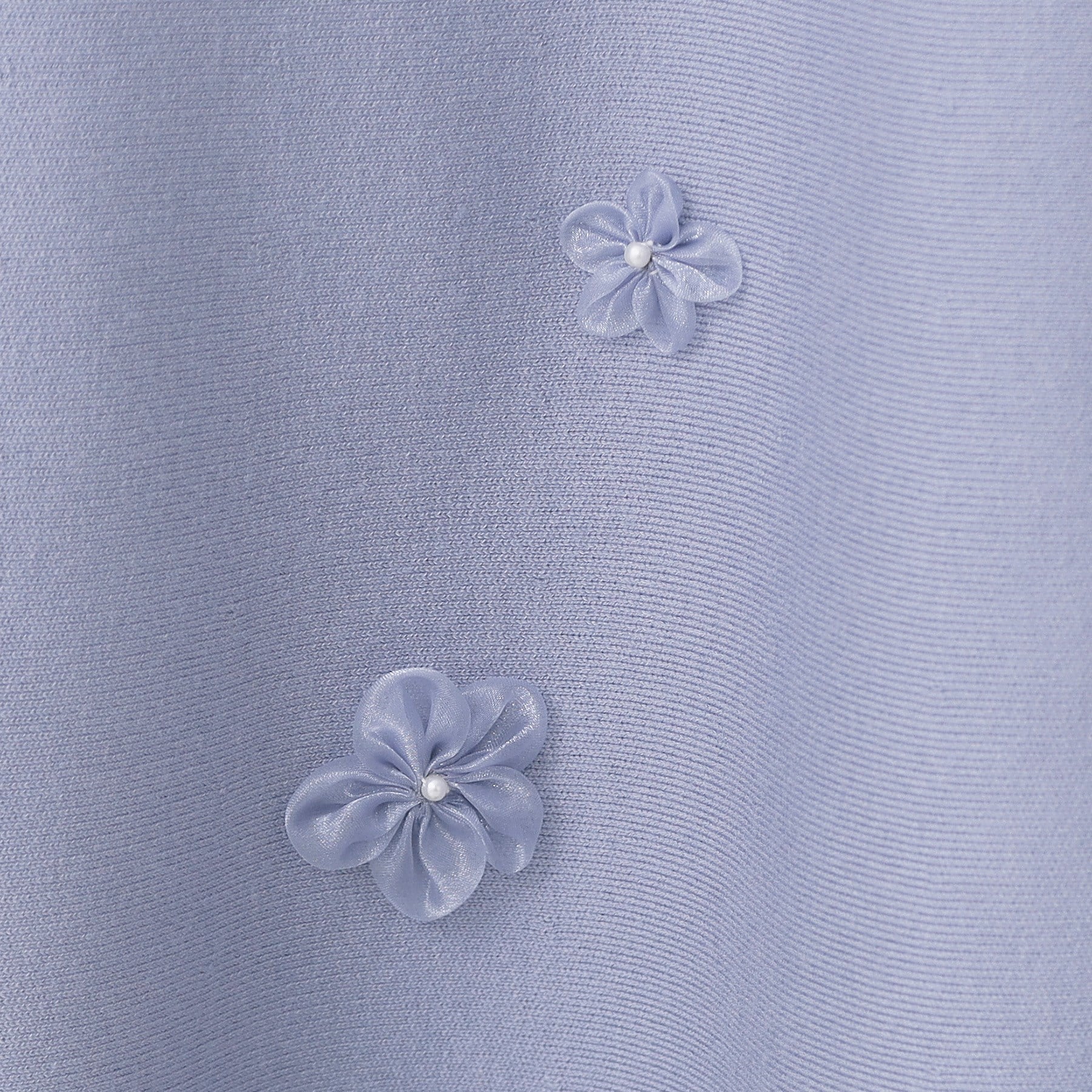 インデックス index 【W店限】オーガンフラワーニットフレアスカート【ハンドウォッシュOK】 （ブラック(019)） ブラック(019)