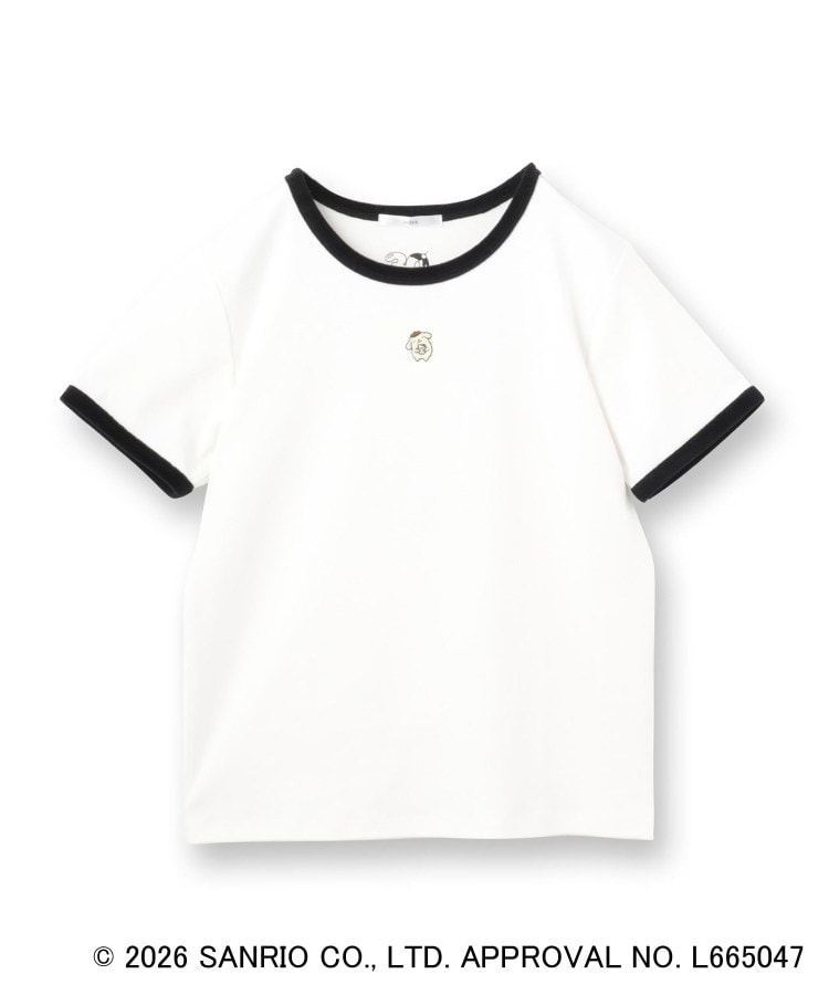 インデックス index ◆【ポムポムプリン】リンガーベロアTシャツ【洗濯機OK】 （オフホワイト(003)） オフホワイト(003)