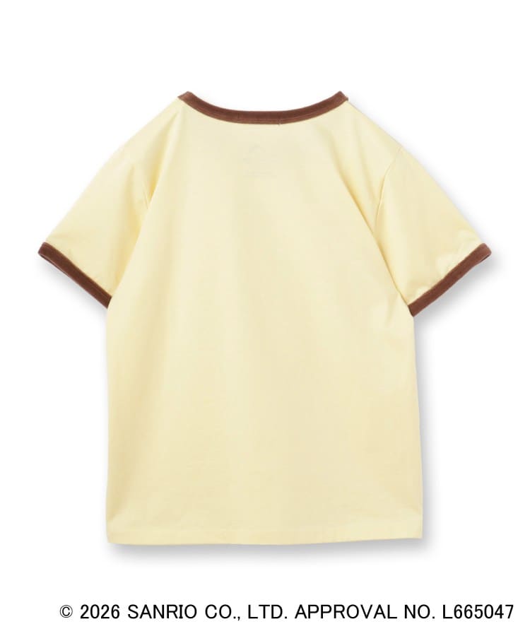 インデックス index ◆【ポムポムプリン】リンガーベロアTシャツ【洗濯機OK】 （オフホワイト(003)） オフホワイト(003)