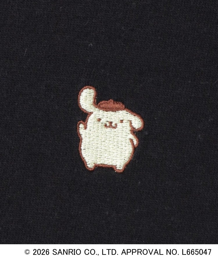 インデックス index ◆【ポムポムプリン】リンガーベロアTシャツ【洗濯機OK】 （オフホワイト(003)） オフホワイト(003)