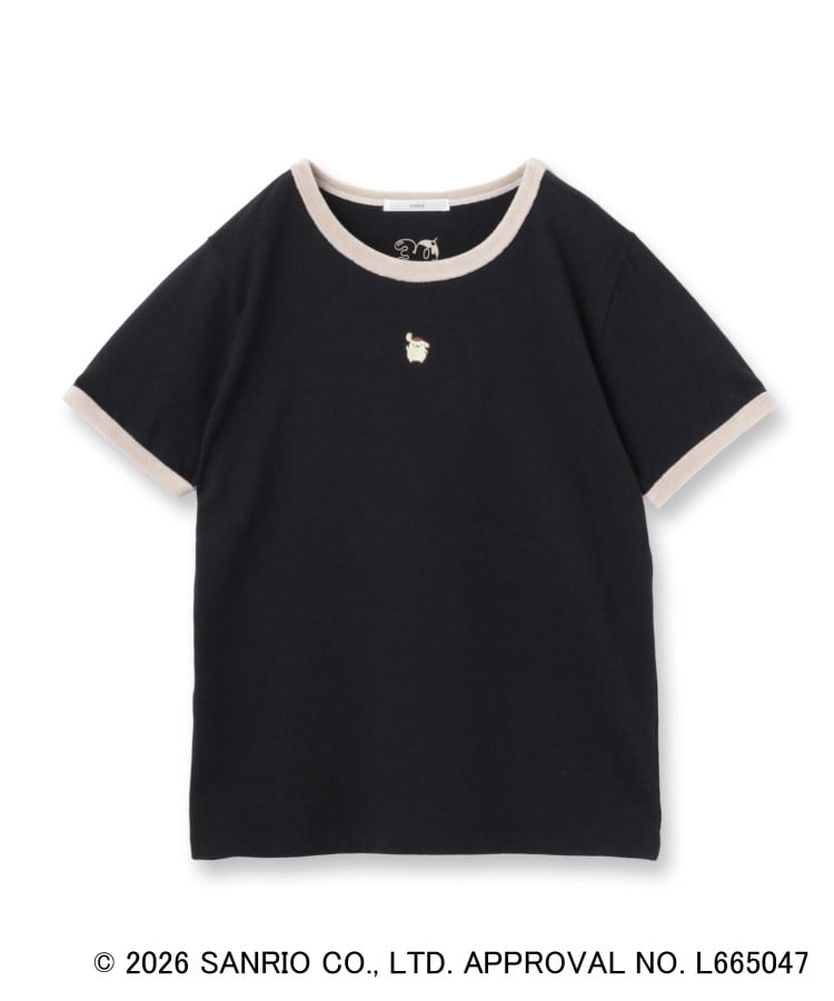 インデックス index ◆【ポムポムプリン】リンガーベロアTシャツ【洗濯機OK】 （オフホワイト(003)） オフホワイト(003)