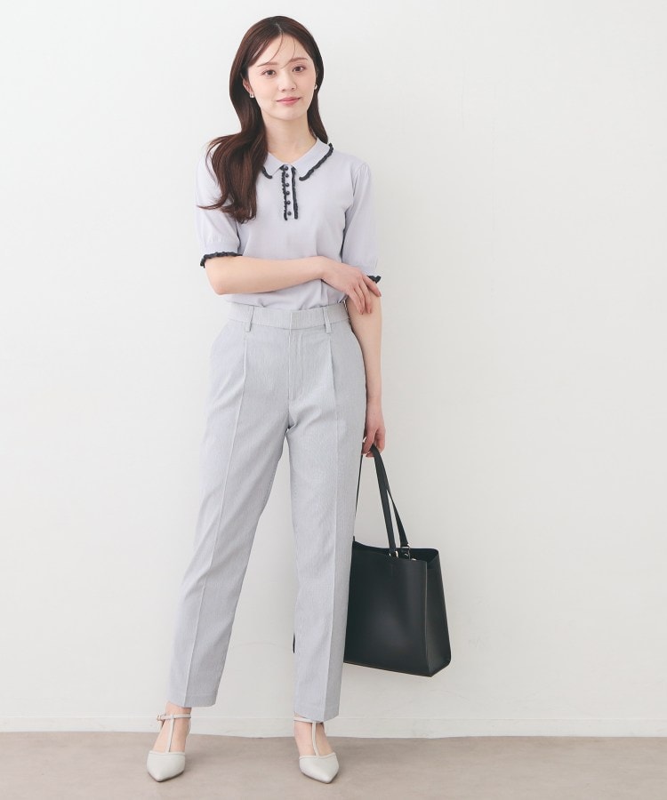 インデックス index ストレッチテーパードパンツ【洗濯機OK・吸水速乾・接触冷感・透け防止】 （ネイビー(094)） ネイビー(094)