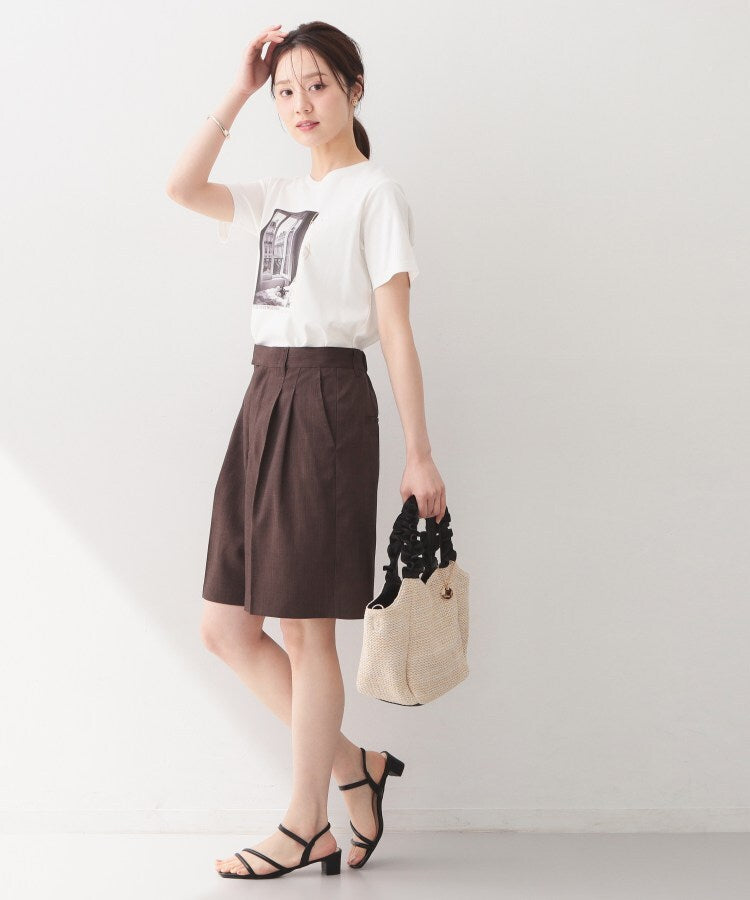 インデックス index 転写箔プリントTシャツ【洗濯機OK／接触冷感／UVケア】 （サックスブルー(090)） サックスブルー(090)
