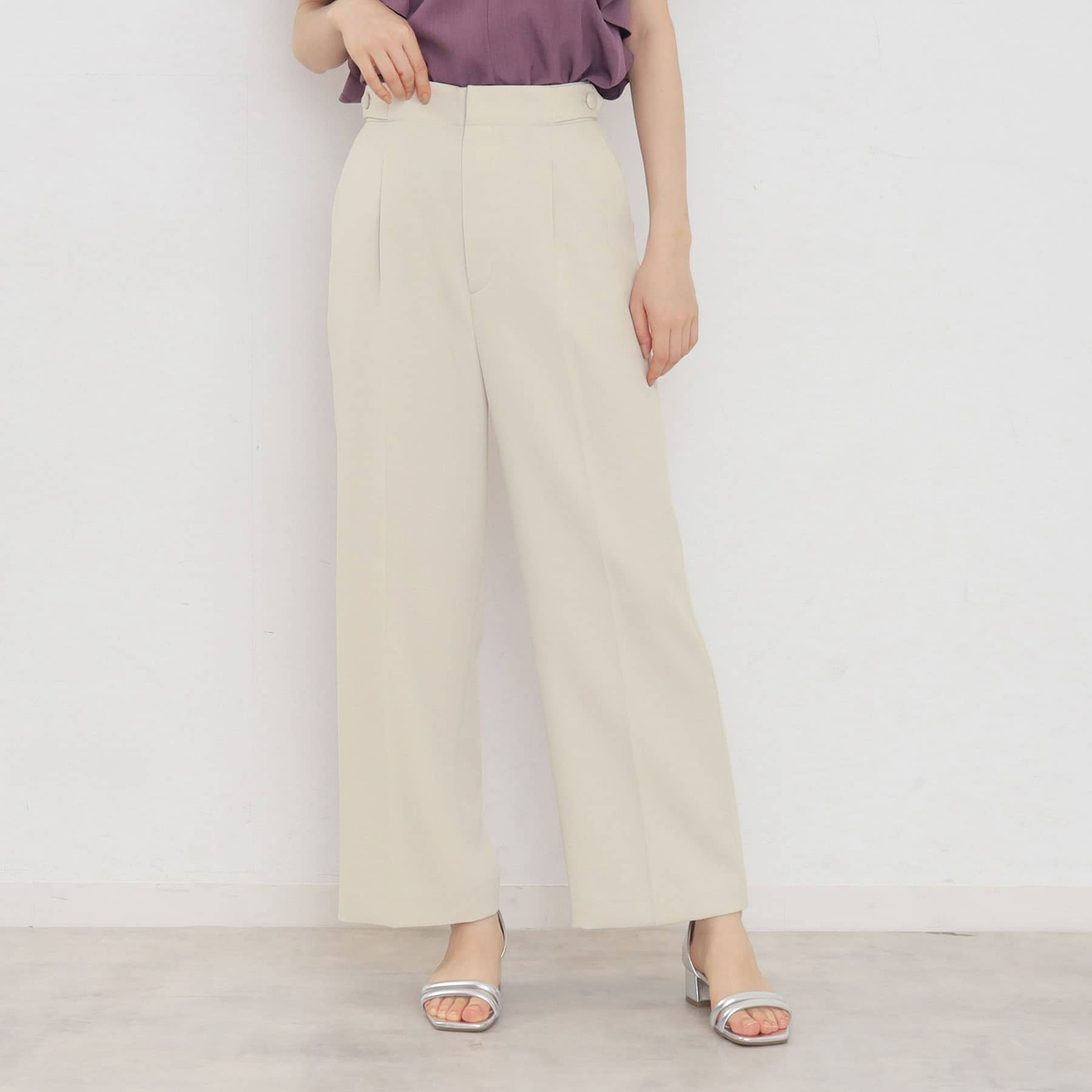 Index Stretch Wide Pants 【Machine Washable・Stretch・Quick Dry・Wrinkle Resistant】