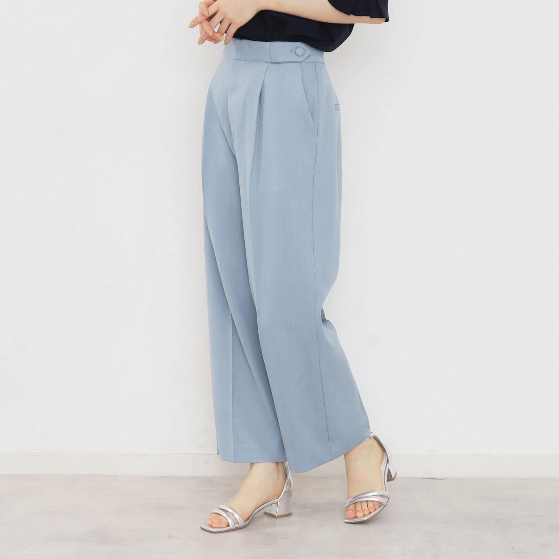 Index Stretch Wide Pants 【Machine Washable・Stretch・Quick Dry・Wrinkle Resistant】