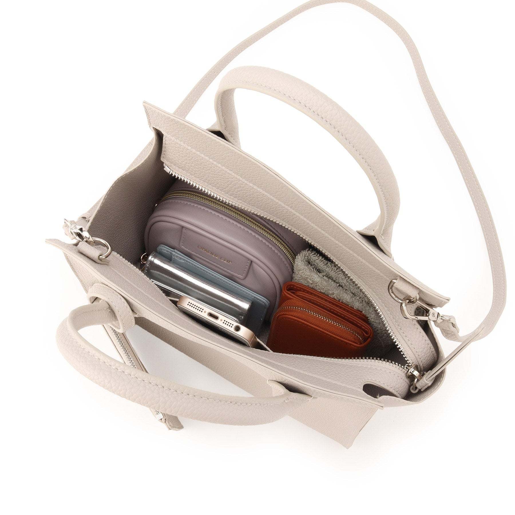 インディヴィ INDIVI ◆【合皮／マルチWAY／サブバッグ付】ミニショルダーバッグ （ライトグレー(611)） ライトグレー(611)