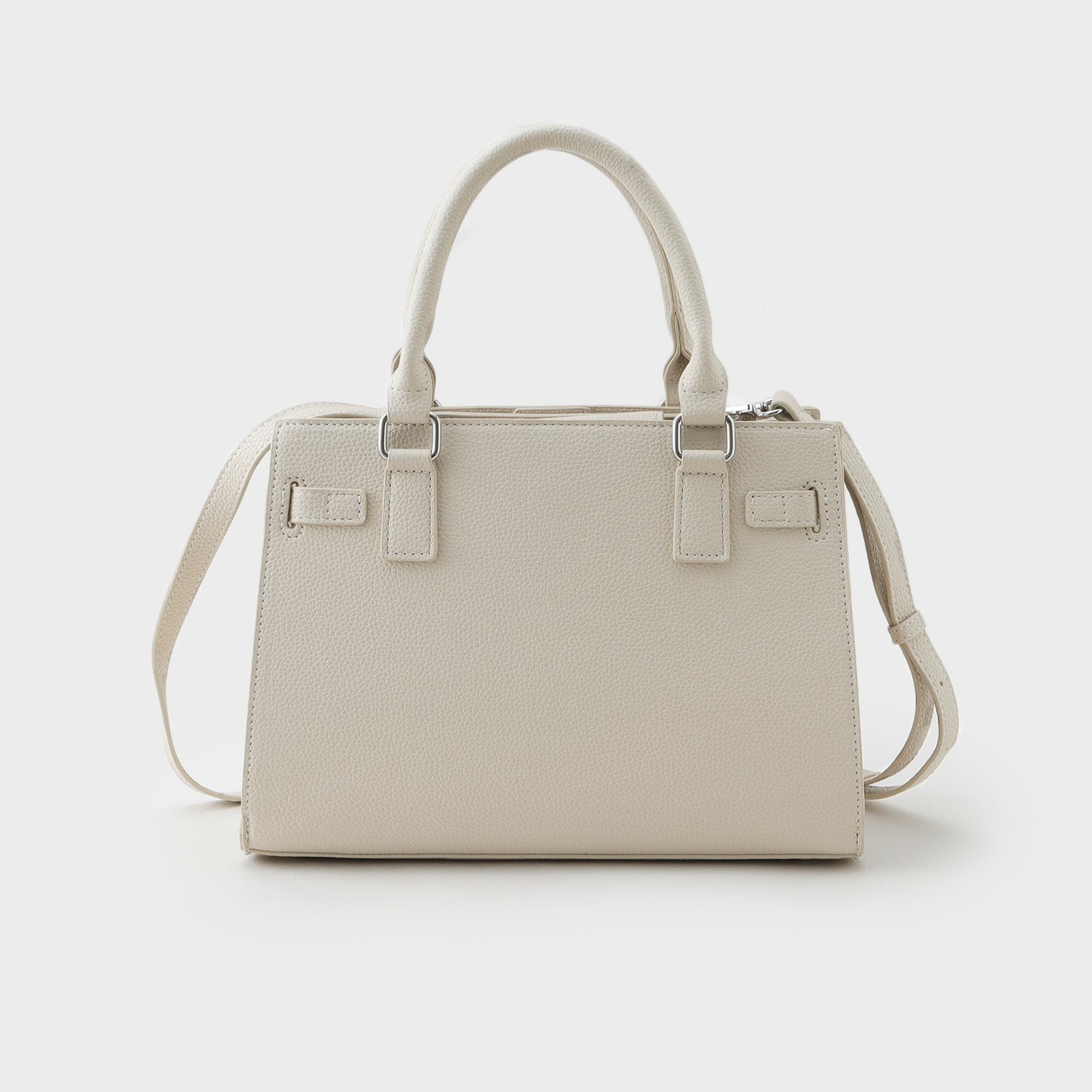 インディヴィ INDIVI 【合皮／フォーマル】ショルダー付きスクエアバッグ （グレージュ(050)） グレージュ(050)