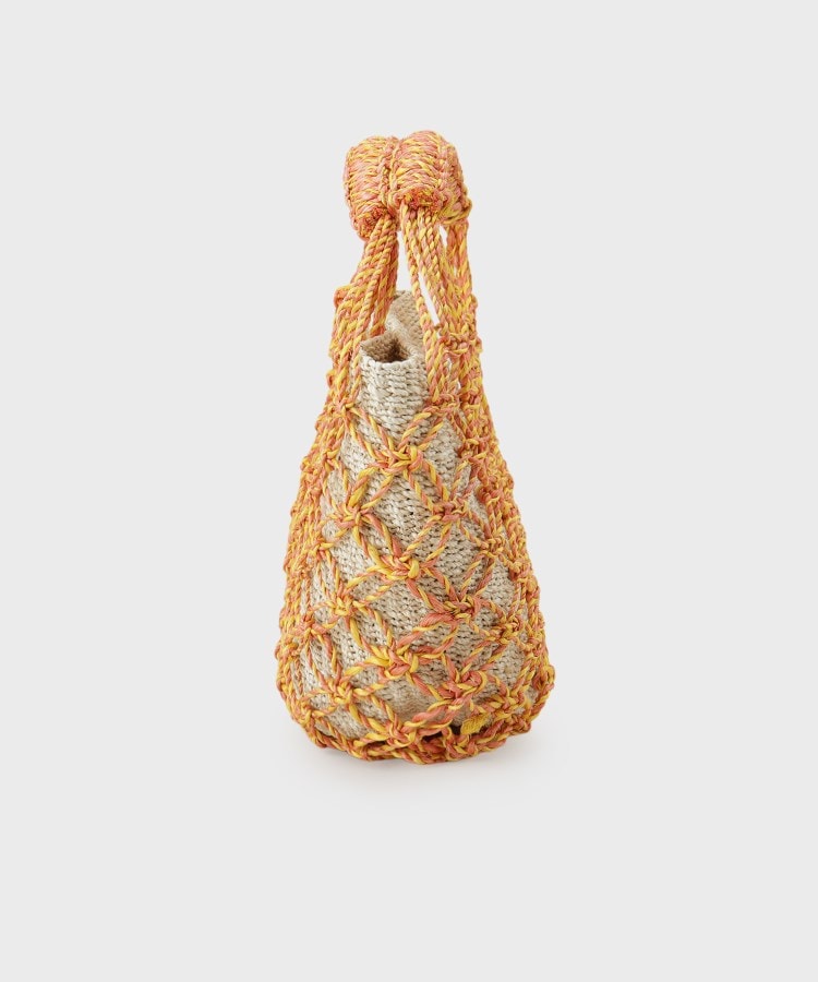 インディヴィ INDIVI 【beautiful people】abaca twist bag S （ブラック(019)） ブラック(019)
