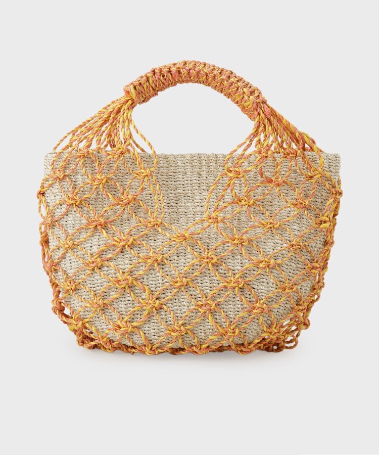 インディヴィ INDIVI 【beautiful people】abaca twist bag S （ブラック(019)） ブラック(019)