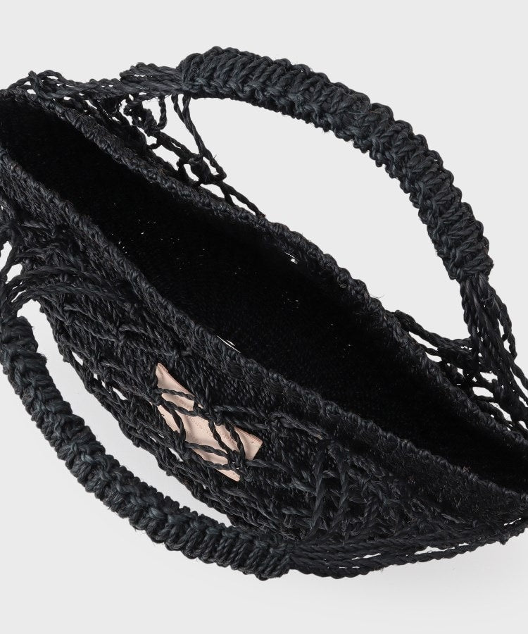 インディヴィ INDIVI 【beautiful people】abaca twist bag S （ブラック(019)） ブラック(019)