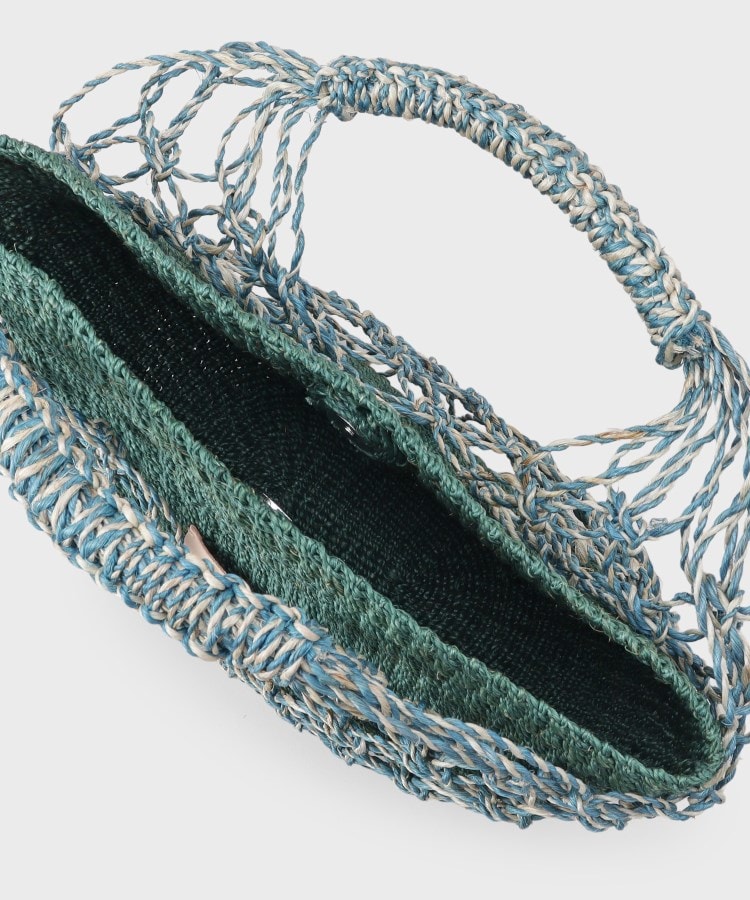 インディヴィ INDIVI 【beautiful people】abaca twist bag S （ブラック(019)） ブラック(019)