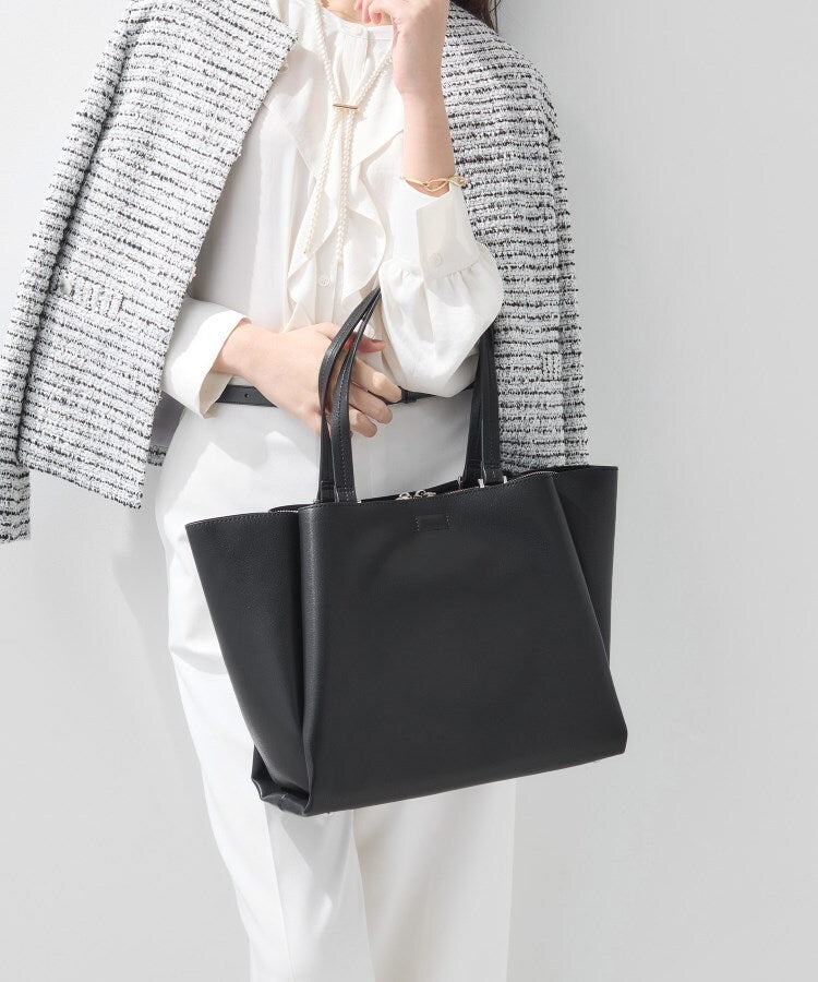 インディヴィ INDIVI 【A4収納可能／合皮】キャリアタックバッグ （チャコールグレー(014)） チャコールグレー(014)