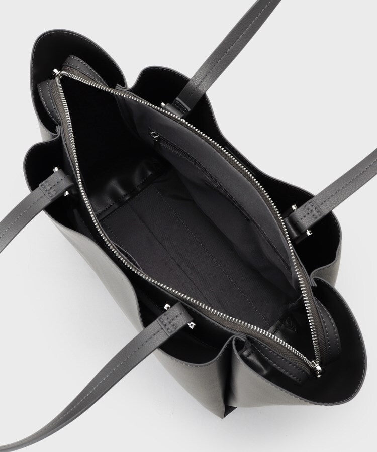 インディヴィ INDIVI 【A4収納可能／合皮】キャリアタックバッグ （チャコールグレー(014)） チャコールグレー(014)