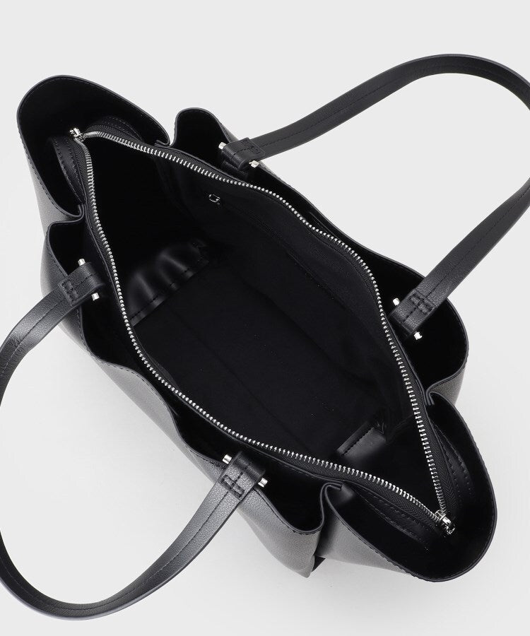 インディヴィ INDIVI 【A4収納可能／合皮】キャリアタックバッグ （チャコールグレー(014)） チャコールグレー(014)