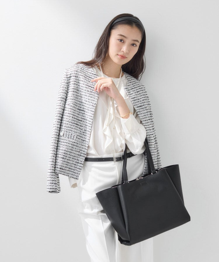 インディヴィ INDIVI 【A4収納可能／合皮】キャリアタックバッグ （チャコールグレー(014)） チャコールグレー(014)