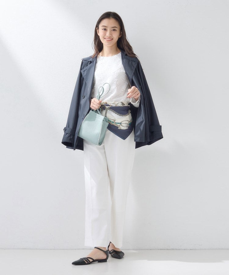 インディヴィ INDIVI 【合皮】スタッズ風メタルポシェットバッグ （ブラック(019)） ブラック(019)