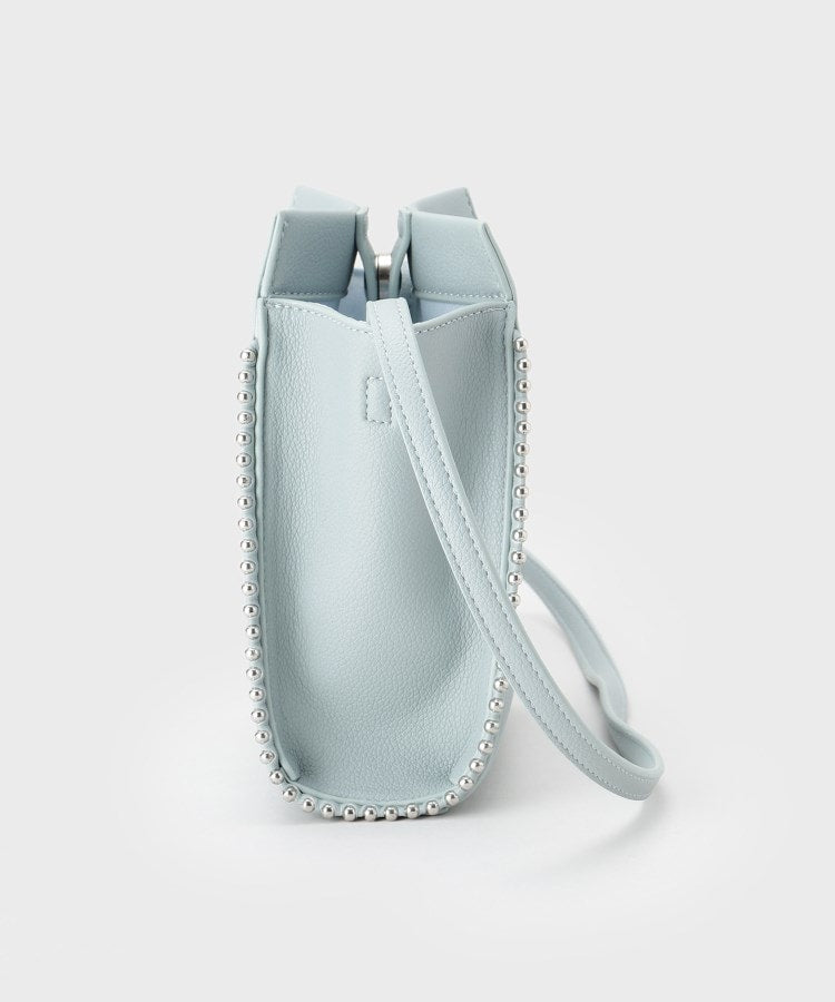 インディヴィ INDIVI 【合皮】スタッズ風メタルポシェットバッグ （ブラック(019)） ブラック(019)