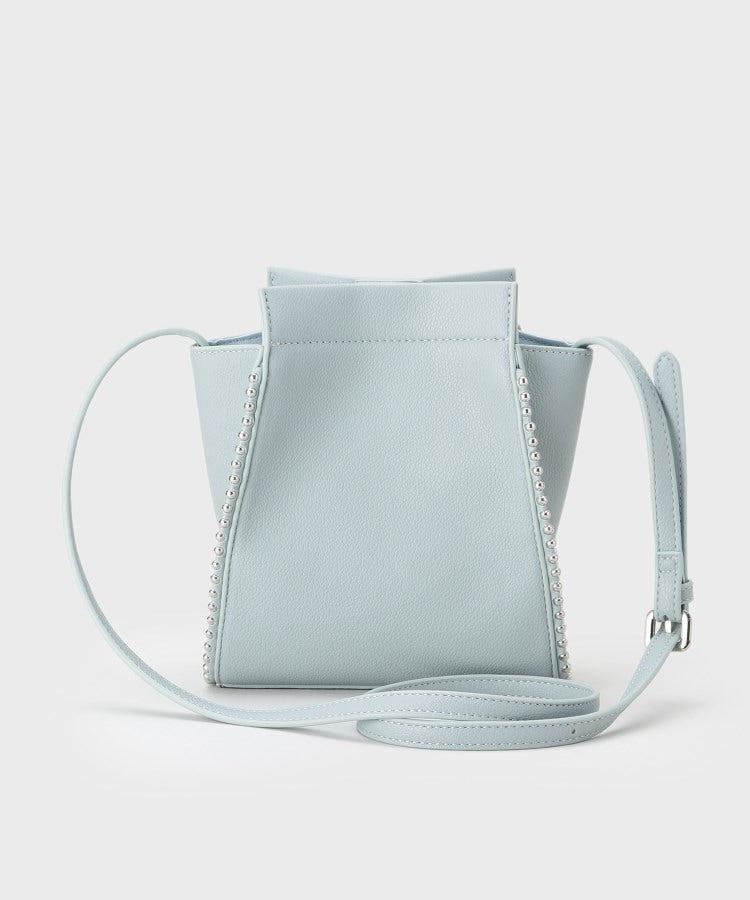 インディヴィ INDIVI 【合皮】スタッズ風メタルポシェットバッグ （ブラック(019)） ブラック(019)