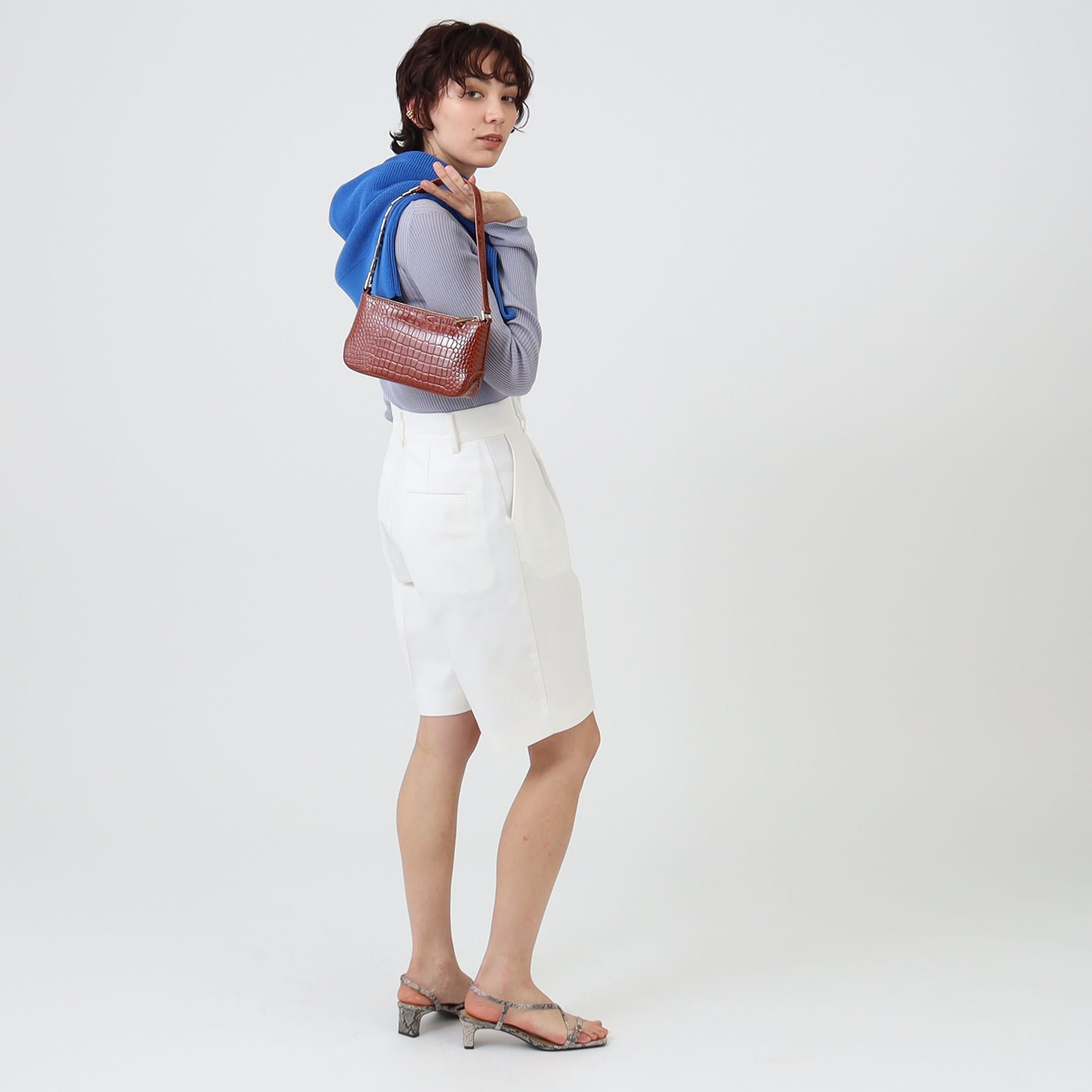 インディヴィ INDIVI 【BRIE LEON/ブリーレオン】スモールチェーンバッグ （ブラウン(042)） ブラウン(042)