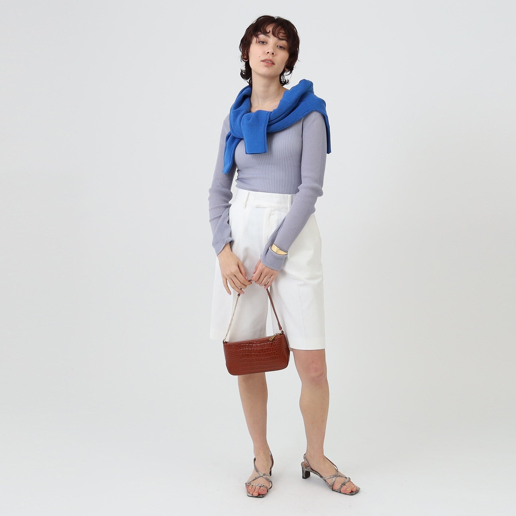 インディヴィ INDIVI 【BRIE LEON/ブリーレオン】スモールチェーンバッグ （ブラウン(042)） ブラウン(042)