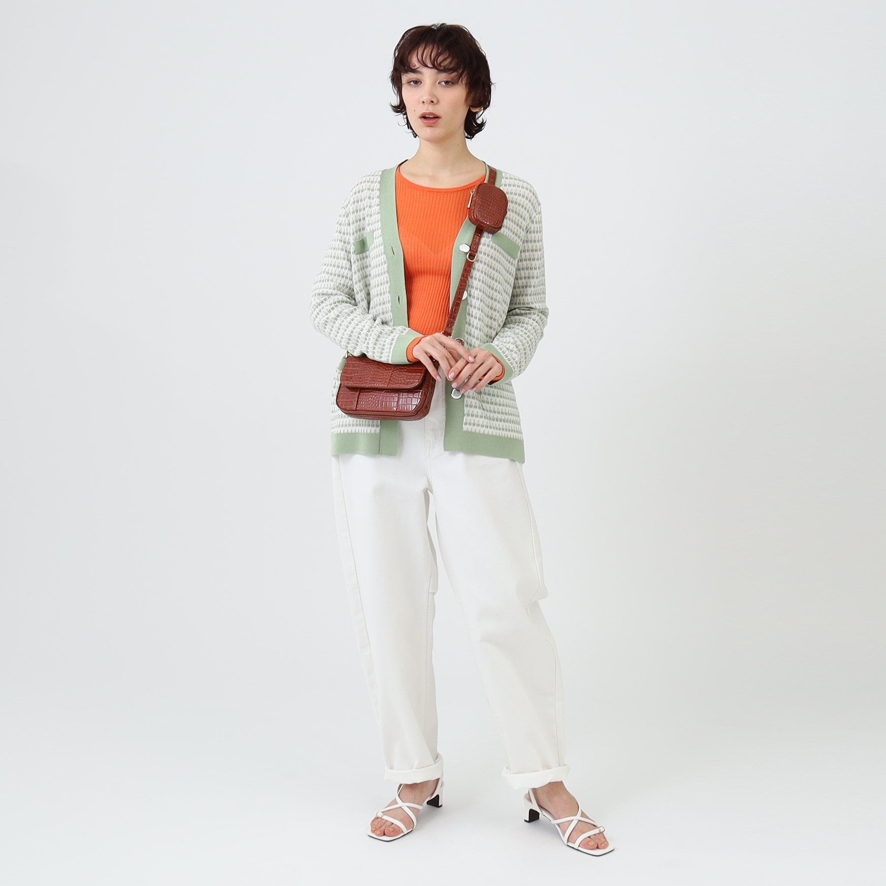 インディヴィ INDIVI 【BRIE LEON/ブリーレオン】ミニショルダーバッグ （ライトブルー(091)） ライトブルー(091)