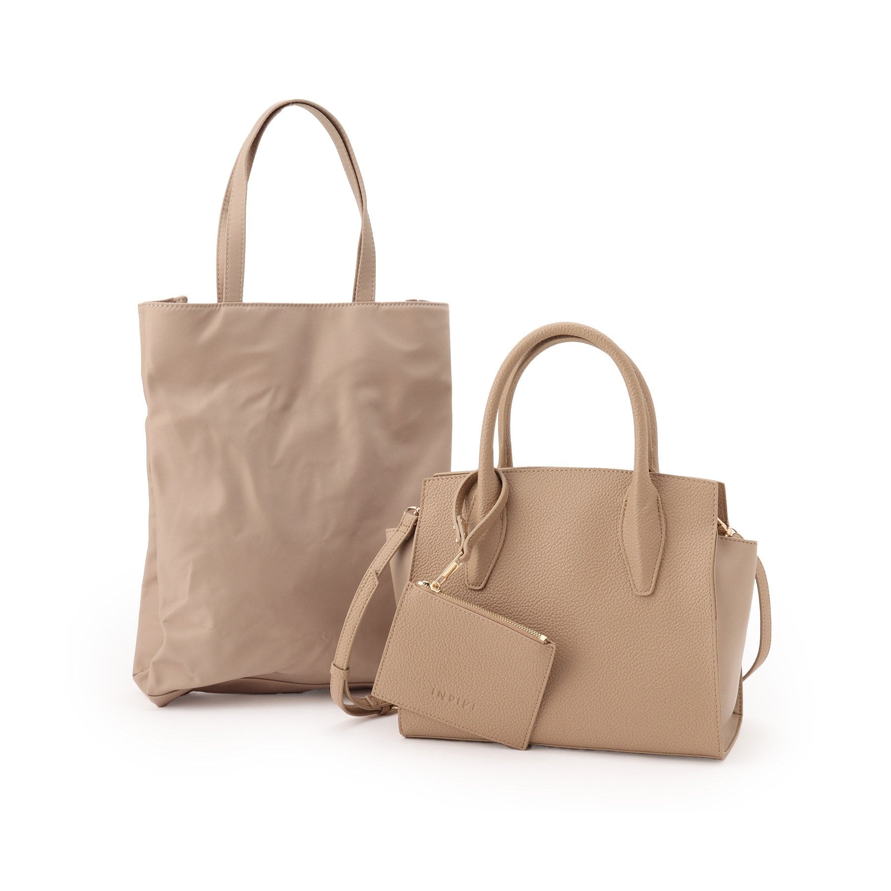 インディヴィ INDIVI ◆【合皮／マルチWAY／サブバッグ付】ミニショルダーバッグ