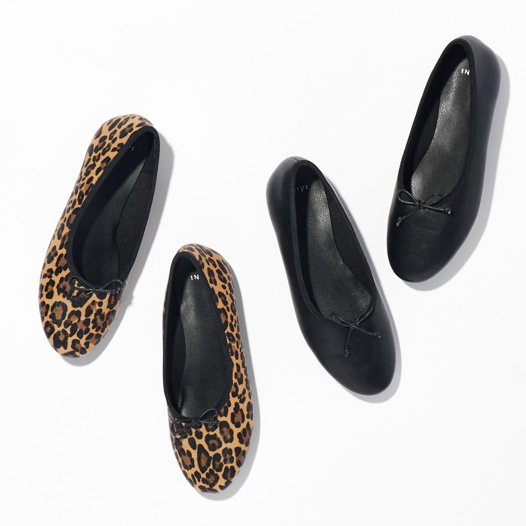 インディヴィ INDIVI スゴラク バレーシューズ （ブラック(019)） ブラック(019)