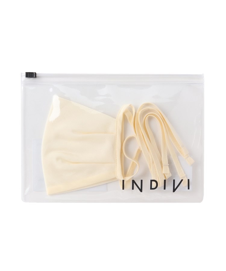 インディヴィ INDIVI 【抗ウィルス性】デザインマスク【返品不可商品】 （ライトブルー(091)） ライトブルー(091)