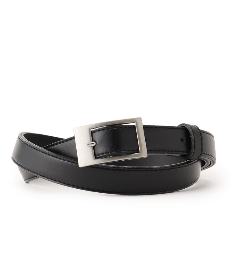 インディヴィ INDIVI 【日本製/通勤】ベーシックマニッシュスーツベルト （ブラック(019)） ブラック(019)