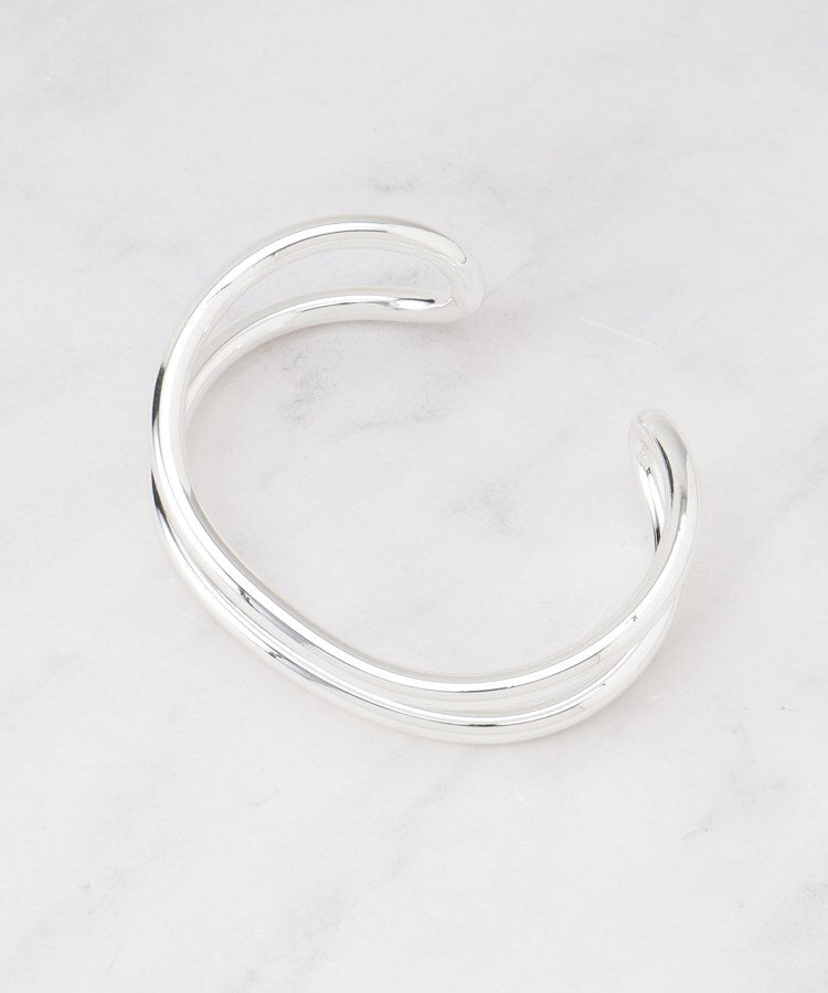 インディヴィ INDIVI ダブルラインバングル （シルバー(006)） シルバー(006)