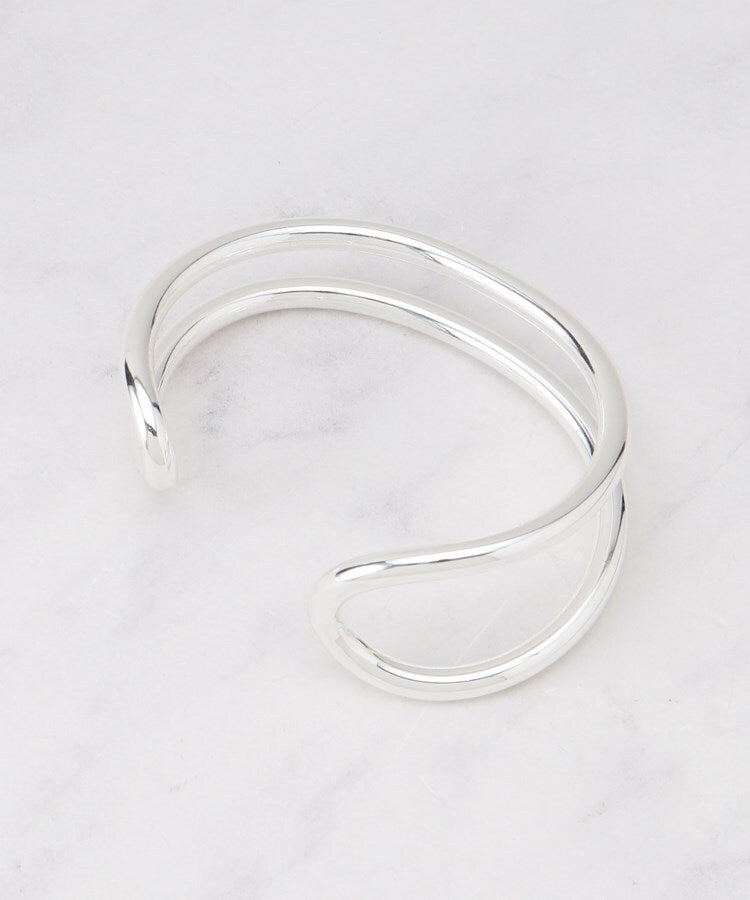 インディヴィ INDIVI ダブルラインバングル （シルバー(006)） シルバー(006)
