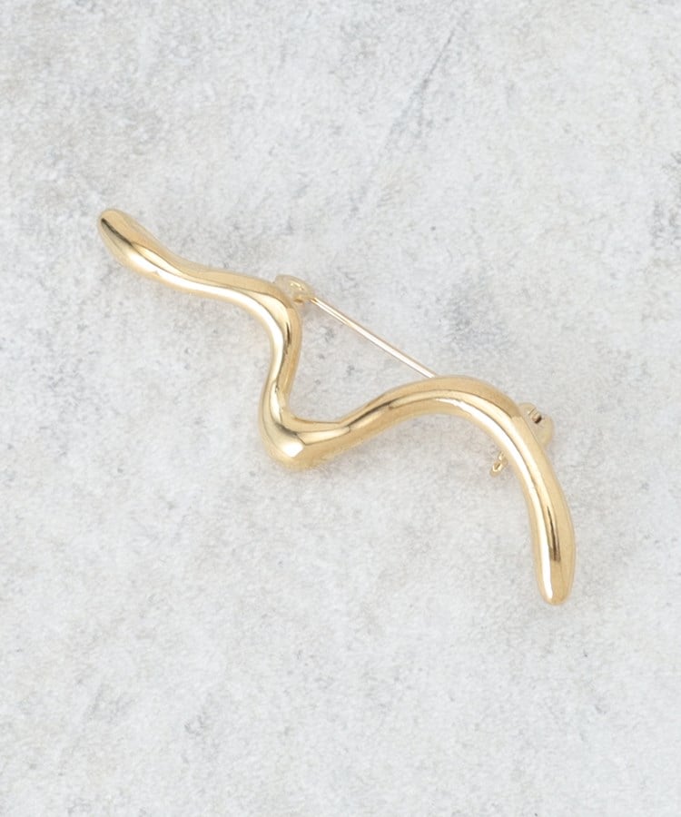 インディヴィ INDIVI 【セレモニー／デイリー】ニュアンスブローチ （ゴールド(007)） ゴールド(007)