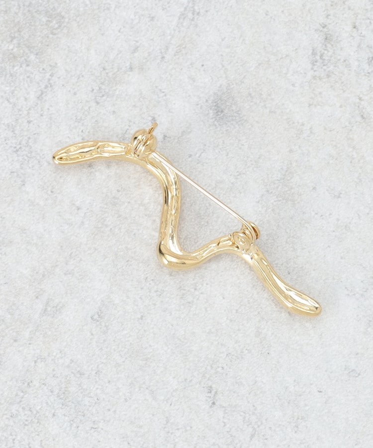 インディヴィ INDIVI 【セレモニー／デイリー】ニュアンスブローチ （ゴールド(007)） ゴールド(007)