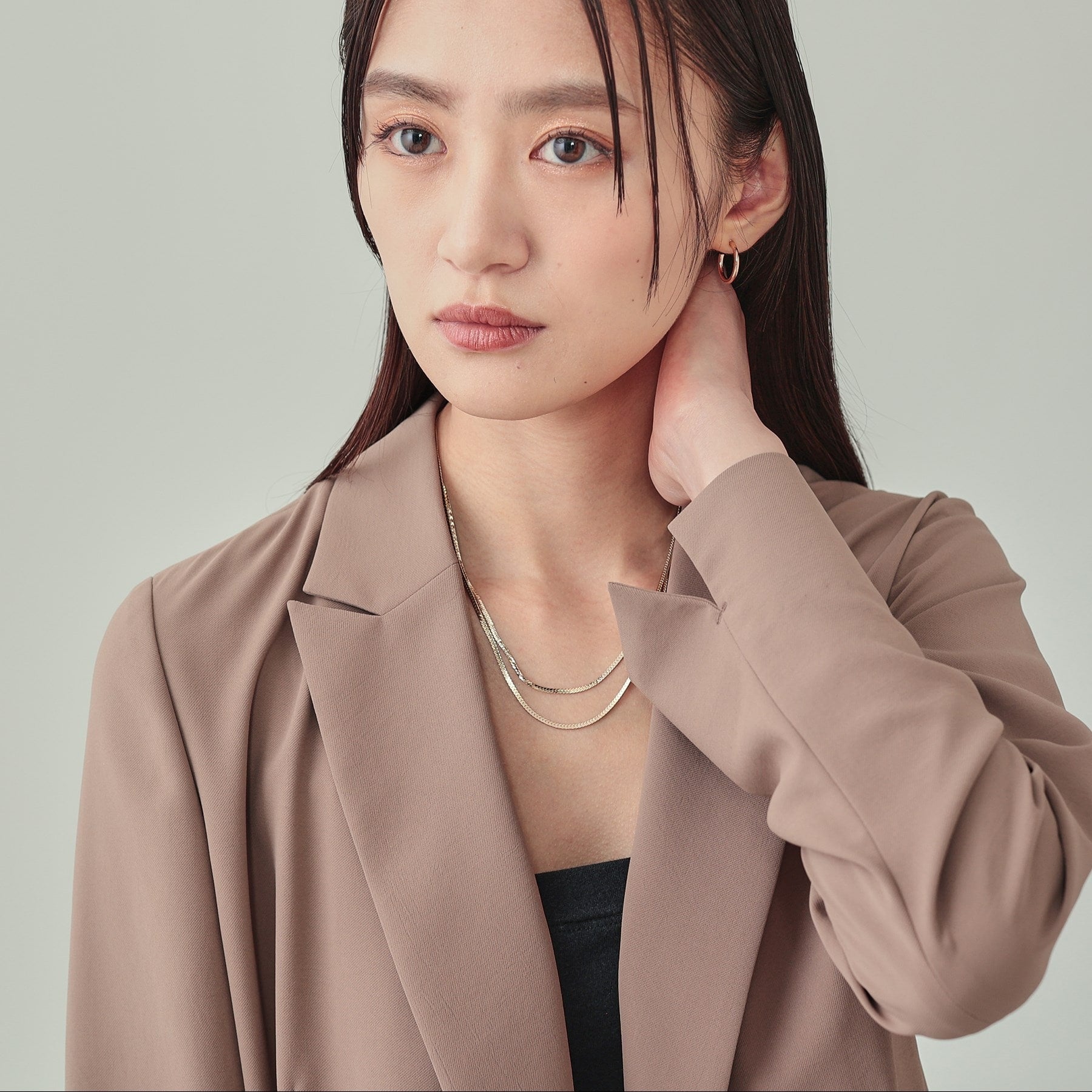 インディヴィ INDIVI レイヤードチェーンネックレス （シルバー(006)） シルバー(006)