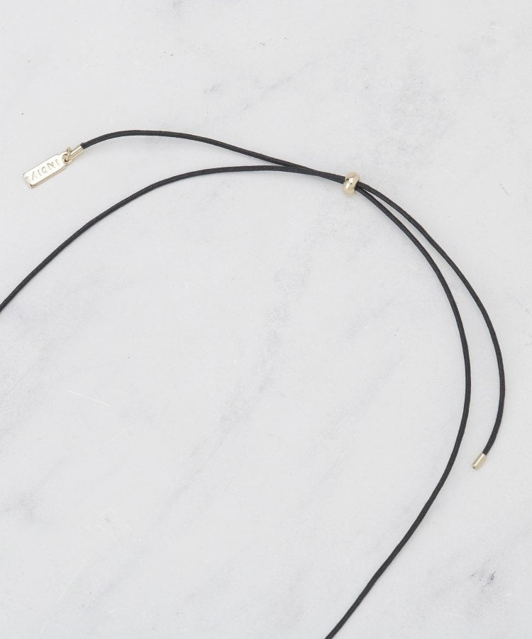 インディヴィ INDIVI ◆【長さ調整自由】メタルカーブバーネックレス （ゴールド(007)） ゴールド(007)